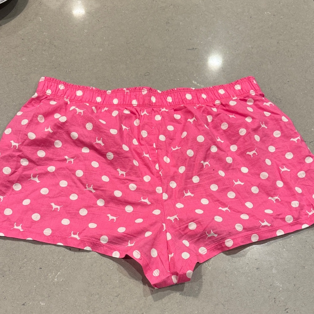PINK Victoria's Secret Orange and Pink Boxer Shorts Bundle size Medium and Large - Picture 12 of 12
